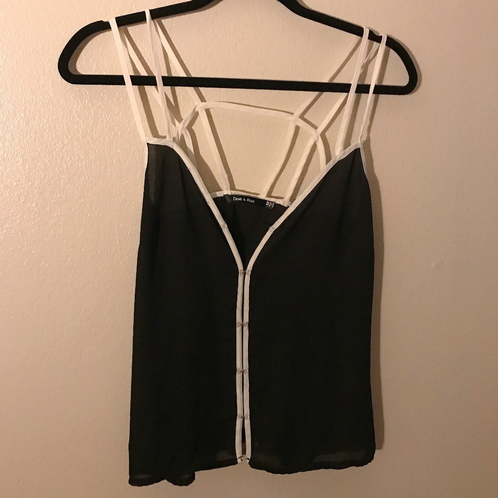 Doe & Rae Black and White Tank